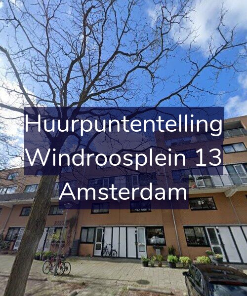 Foto gevel Huurpuntentelling voor Windroosplein 13, Amsterdam