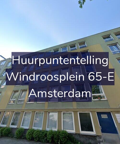 Foto gevel Huurpuntentelling voor Windroosplein 65-E, Amsterdam