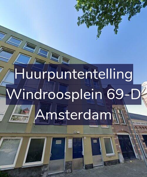 Foto gevel Huurpuntentelling voor Windroosplein 69-D, Amsterdam