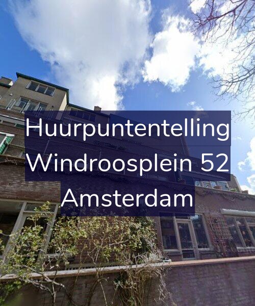 Foto gevel Huurpuntentelling voor Windroosplein 52, Amsterdam