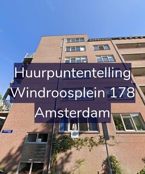 Foto gevel Huurpuntentelling voor Windroosplein 178, Amsterdam