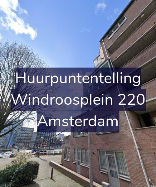 Foto gevel Huurpuntentelling voor Windroosplein 220, Amsterdam