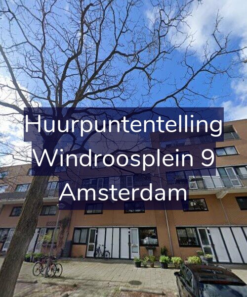 Foto gevel Huurpuntentelling voor Windroosplein 9, Amsterdam
