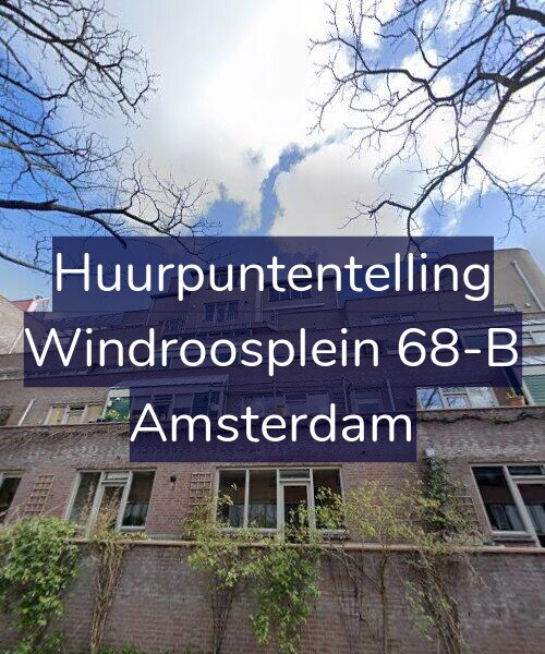 Foto gevel Huurpuntentelling voor Windroosplein 68-B, Amsterdam