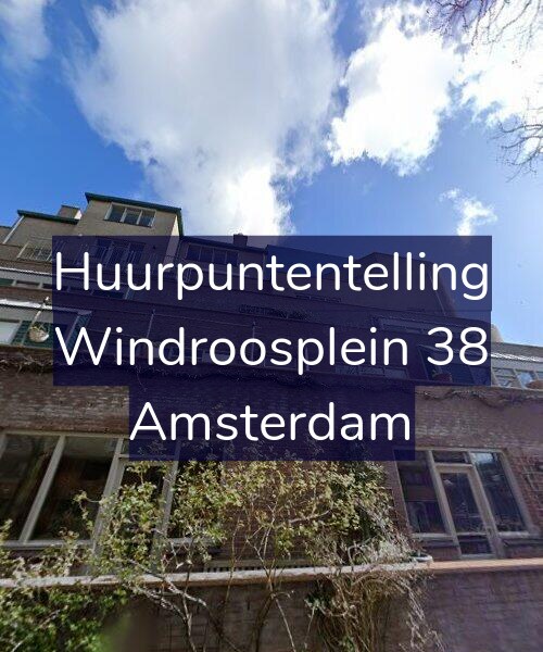 Foto gevel Huurpuntentelling voor Windroosplein 38, Amsterdam