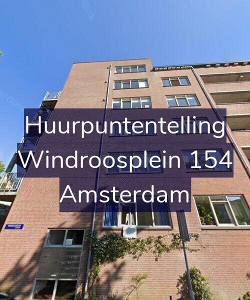 Foto gevel Huurpuntentelling voor Windroosplein 154, Amsterdam