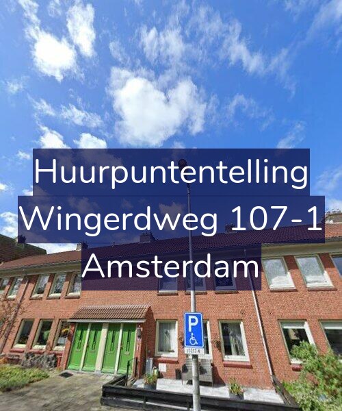 Foto gevel Huurpuntentelling voor Wingerdweg 107-1, Amsterdam