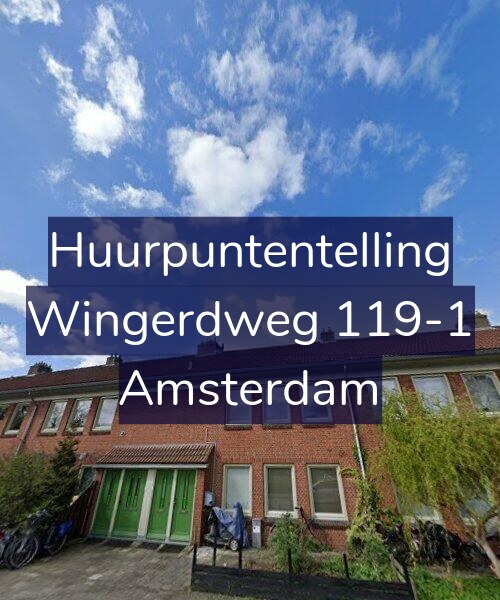 Foto gevel Huurpuntentelling voor Wingerdweg 119-1, Amsterdam
