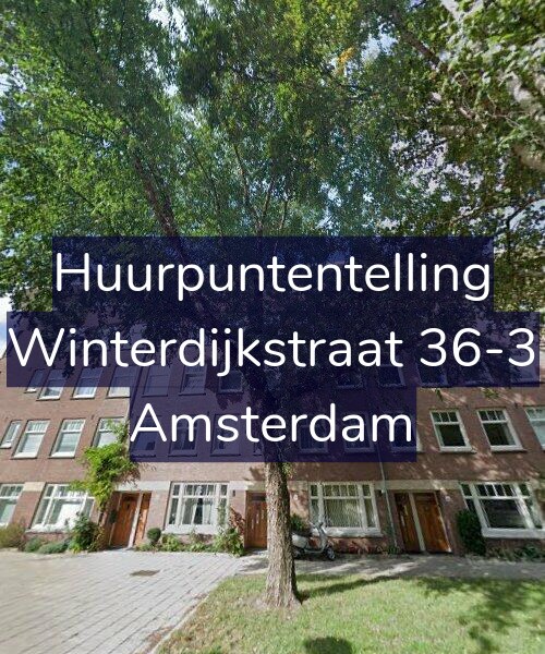 Foto gevel Huurpuntentelling voor Winterdijkstraat 36-3, Amsterdam