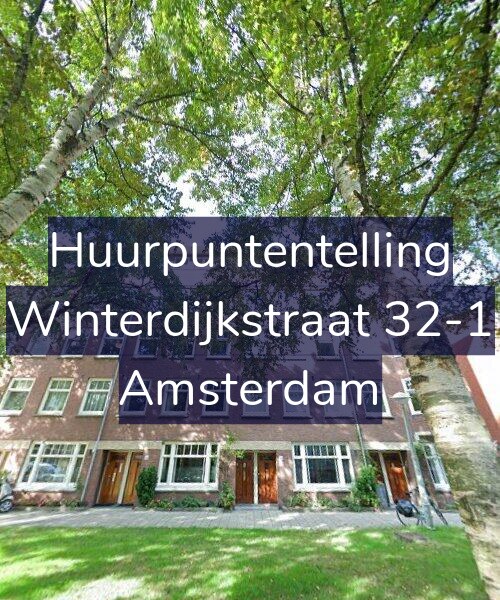 Foto gevel Huurpuntentelling voor Winterdijkstraat 32-1, Amsterdam