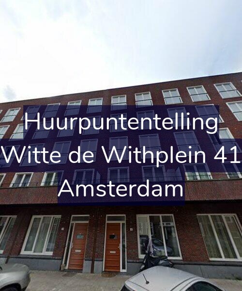 Foto gevel Huurpuntentelling voor Witte de Withplein 41, Amsterdam