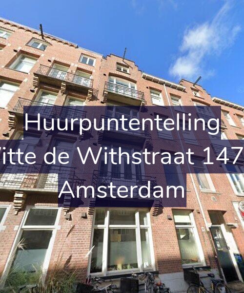 Foto gevel Huurpuntentelling voor Witte de Withstraat 147-1, Amsterdam