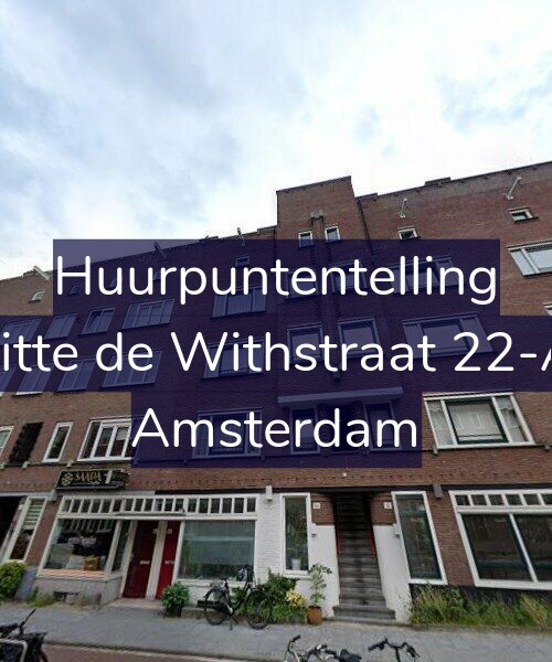Foto gevel Huurpuntentelling voor Witte de Withstraat 22-A3, Amsterdam