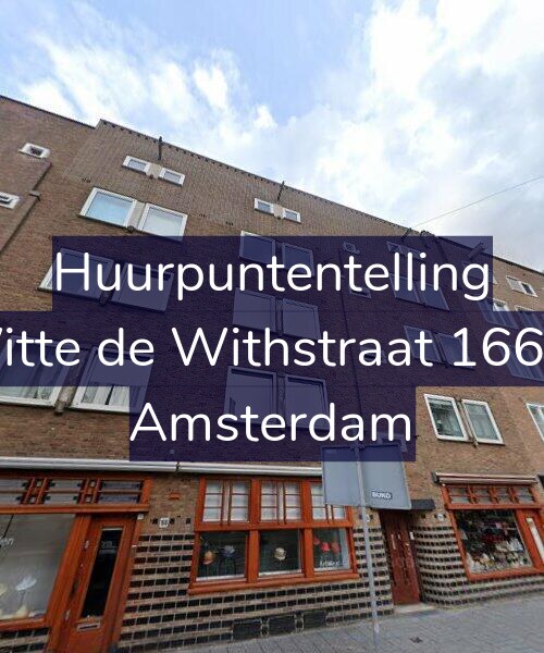Foto gevel Huurpuntentelling voor Witte de Withstraat 166-2, Amsterdam