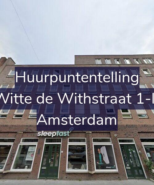 Foto gevel Huurpuntentelling voor Witte de Withstraat 1-P, Amsterdam