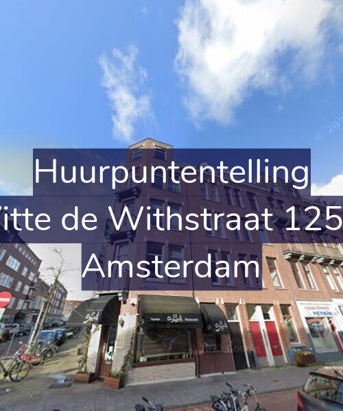 Foto gevel Huurpuntentelling voor Witte de Withstraat 125-4, Amsterdam