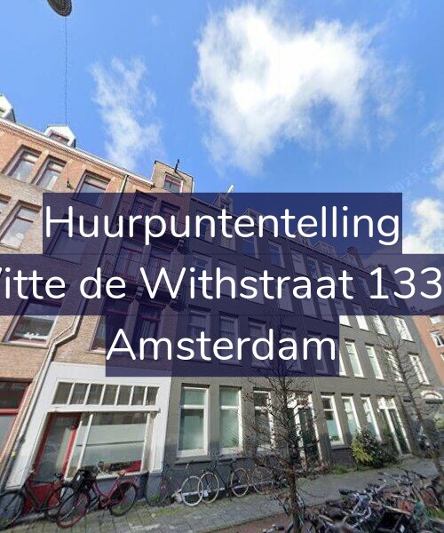 Foto gevel Huurpuntentelling voor Witte de Withstraat 133-1, Amsterdam
