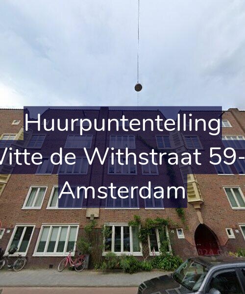 Foto gevel Huurpuntentelling voor Witte de Withstraat 59-C, Amsterdam