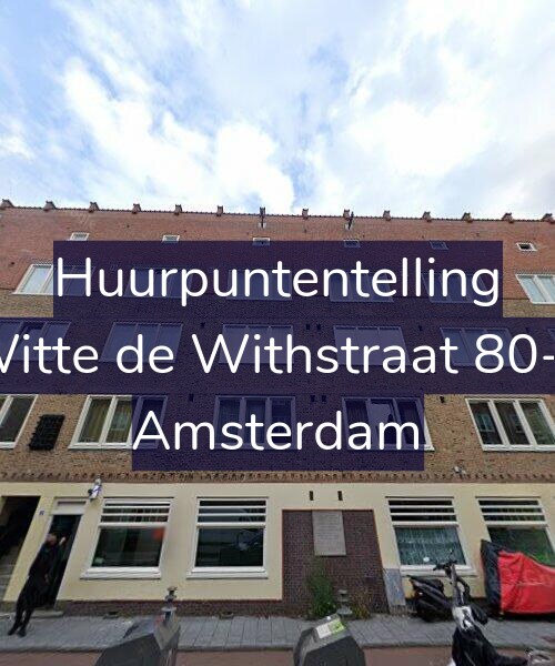 Foto gevel Huurpuntentelling voor Witte de Withstraat 80-1, Amsterdam