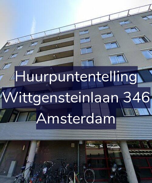 Foto gevel Huurpuntentelling voor Wittgensteinlaan 346, Amsterdam