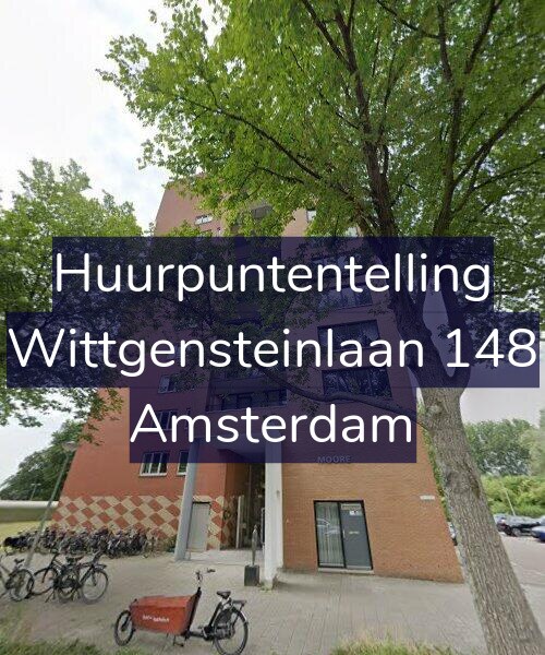Foto gevel Huurpuntentelling voor Wittgensteinlaan 148, Amsterdam
