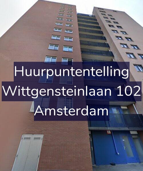 Foto gevel Huurpuntentelling voor Wittgensteinlaan 102, Amsterdam