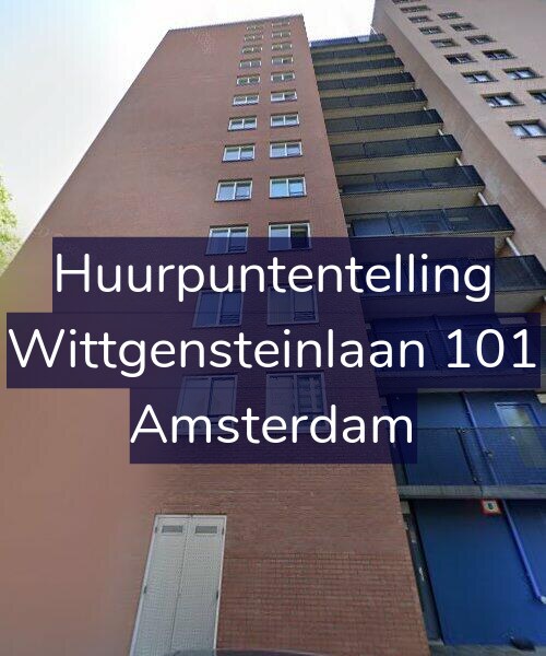 Foto gevel Huurpuntentelling voor Wittgensteinlaan 101, Amsterdam