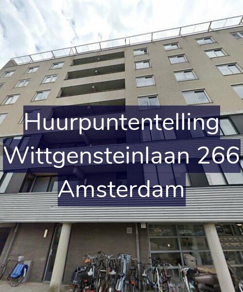 Foto gevel Huurpuntentelling voor Wittgensteinlaan 266, Amsterdam