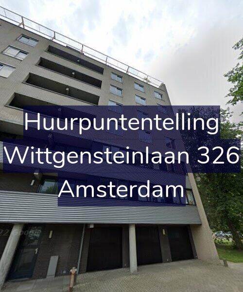Foto gevel Huurpuntentelling voor Wittgensteinlaan 326, Amsterdam