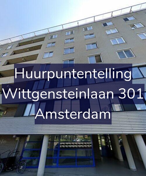 Foto gevel Huurpuntentelling voor Wittgensteinlaan 301, Amsterdam