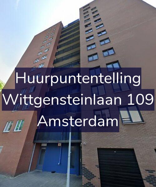 Foto gevel Huurpuntentelling voor Wittgensteinlaan 109, Amsterdam