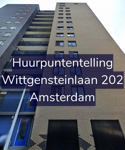 Foto gevel Huurpuntentelling voor Wittgensteinlaan 202, Amsterdam