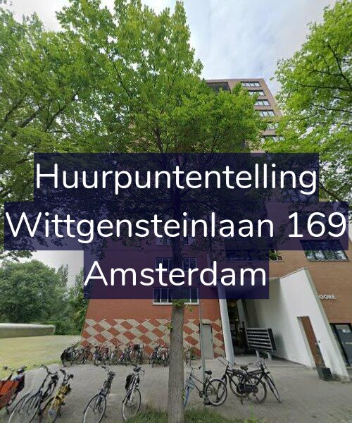 Foto gevel Huurpuntentelling voor Wittgensteinlaan 169, Amsterdam