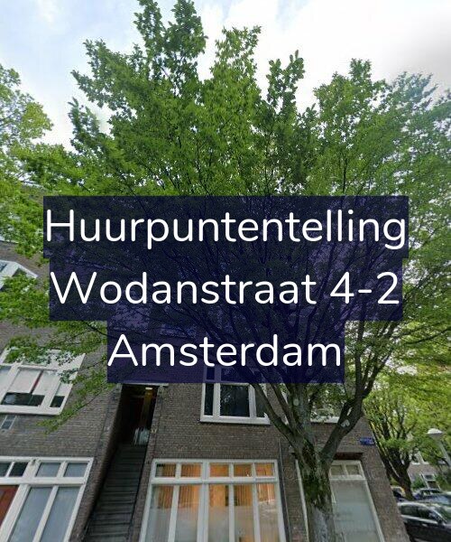 Foto gevel Huurpuntentelling voor Wodanstraat 4-2, Amsterdam