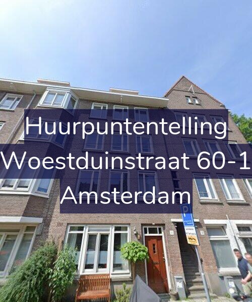 Foto gevel Huurpuntentelling voor Woestduinstraat 60-1, Amsterdam