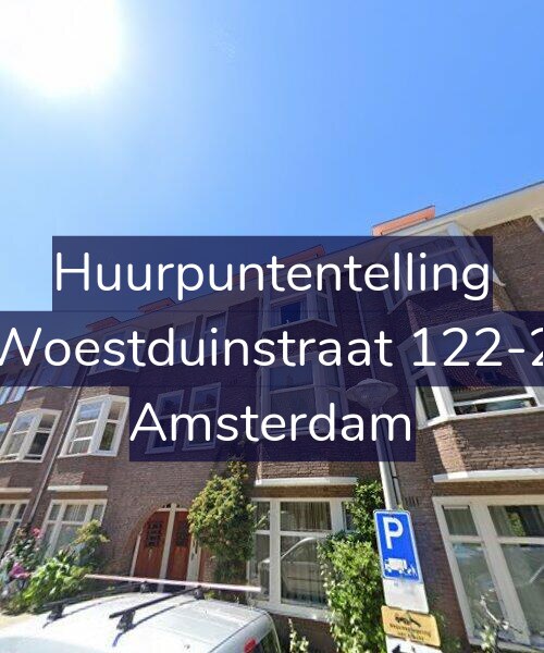 Foto gevel Huurpuntentelling voor Woestduinstraat 122-2, Amsterdam