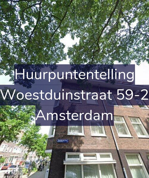 Foto gevel Huurpuntentelling voor Woestduinstraat 59-2, Amsterdam