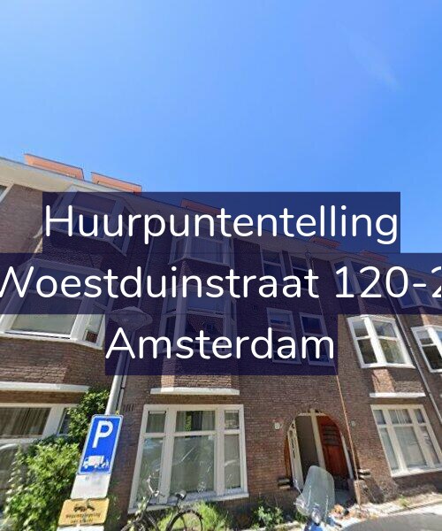 Foto gevel Huurpuntentelling voor Woestduinstraat 120-2, Amsterdam