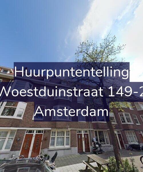 Foto gevel Huurpuntentelling voor Woestduinstraat 149-2, Amsterdam
