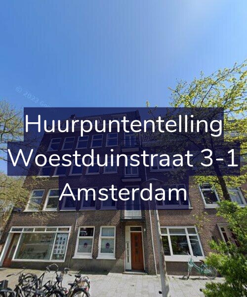 Foto gevel Huurpuntentelling voor Woestduinstraat 3-1, Amsterdam