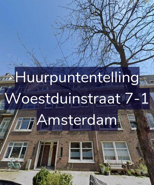 Foto gevel Huurpuntentelling voor Woestduinstraat 7-1, Amsterdam