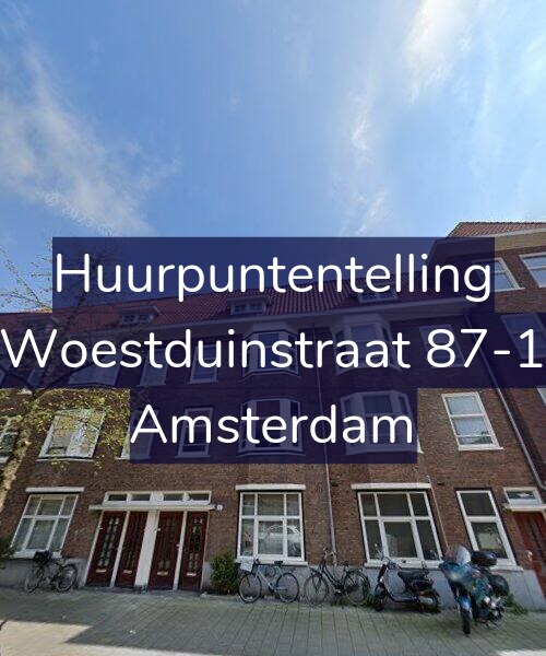 Foto gevel Huurpuntentelling voor Woestduinstraat 87-1, Amsterdam