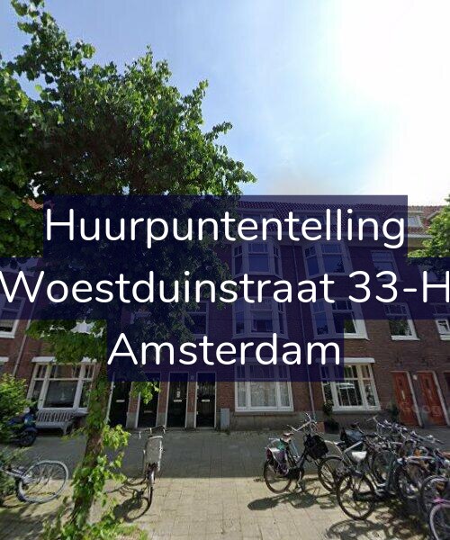 Foto gevel Huurpuntentelling voor Woestduinstraat 33-H, Amsterdam