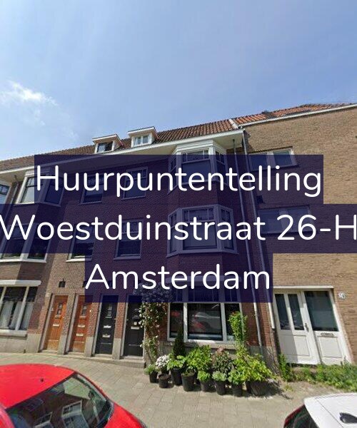 Foto gevel Huurpuntentelling voor Woestduinstraat 26-H, Amsterdam