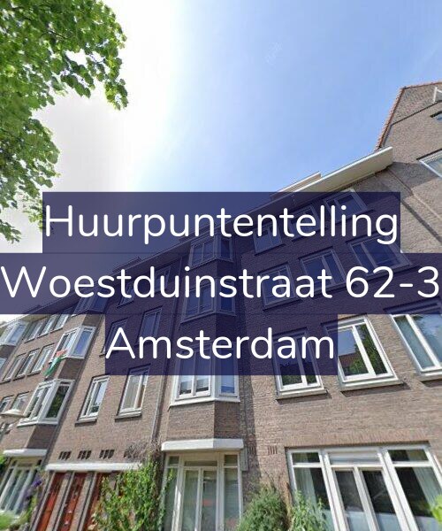 Foto gevel Huurpuntentelling voor Woestduinstraat 62-3, Amsterdam