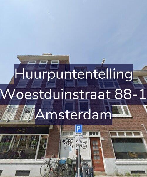 Foto gevel Huurpuntentelling voor Woestduinstraat 88-1, Amsterdam