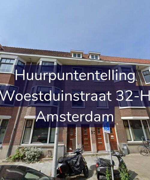 Foto gevel Huurpuntentelling voor Woestduinstraat 32-H, Amsterdam