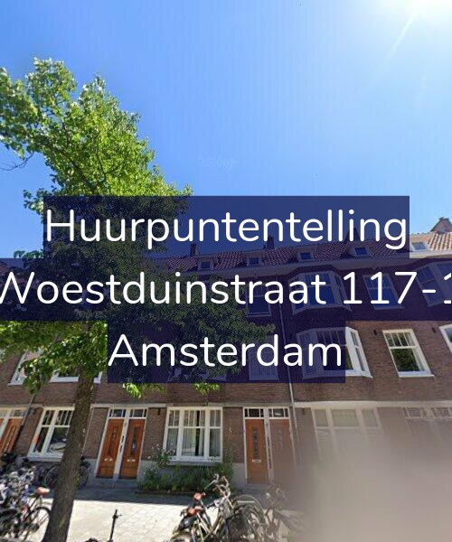 Foto gevel Huurpuntentelling voor Woestduinstraat 117-1, Amsterdam