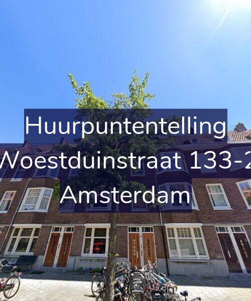 Foto gevel Huurpuntentelling voor Woestduinstraat 133-2, Amsterdam
