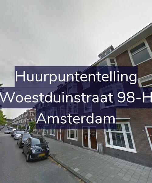 Foto gevel Huurpuntentelling voor Woestduinstraat 98-H, Amsterdam